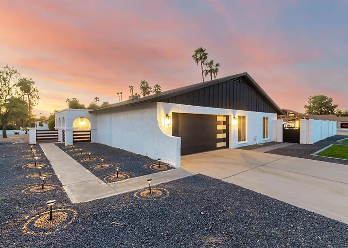 The Agave Family Oasis-modern 5br-pool-bar * Phoenix