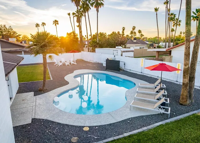 The Agave Family Oasis-modern 5br-pool-bar * Phoenix